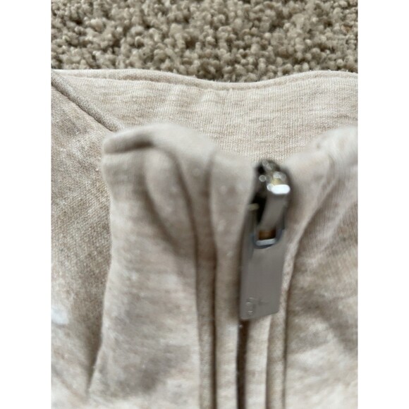 Travis Mathew Women's Cloud Fleece 1/2 Zip Pullover Beige Large Sweatshirt - Picture 4 of 10